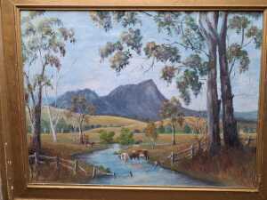 Four original Australian landscape paintings - 4