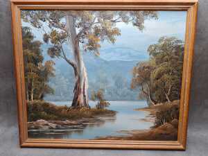 Four original Australian landscape paintings - 7