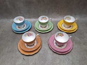 English porcelain and ceramic trios and duos - 3