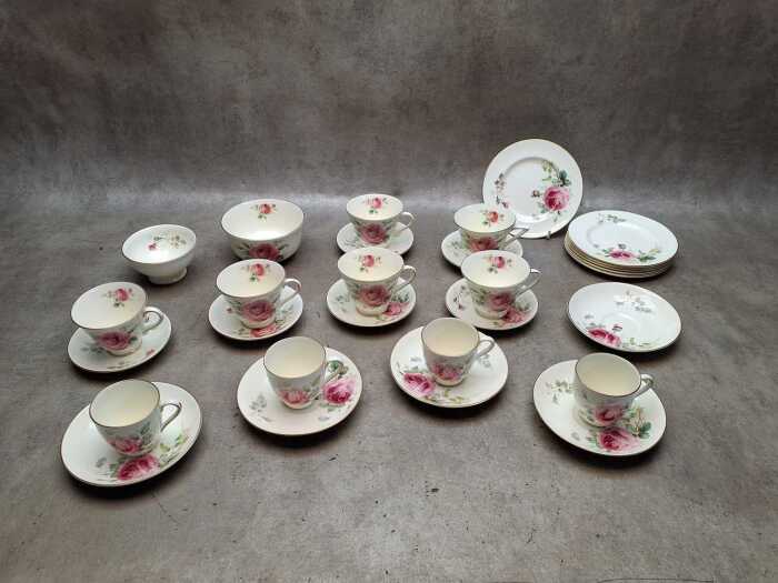 Royal Doulton 'June' porcelain part tea and coffee setting
