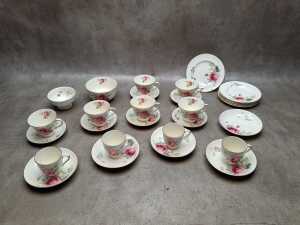 Royal Doulton 'June' porcelain part tea and coffee setting