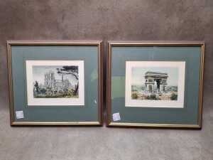 Assorted art prints including original etchings and Thai wood block prints, etc - 3