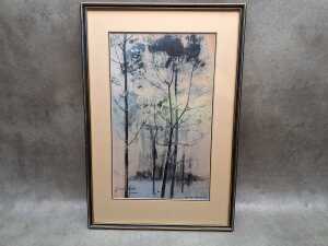 Assorted art prints including original etchings and Thai wood block prints, etc - 4