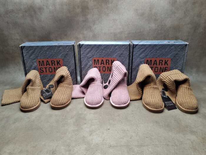 Three NEW IN BOX Mark Stone 'Cardy Knit Boots'