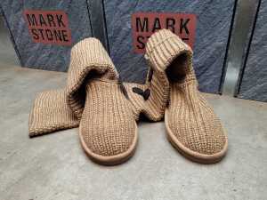 Three NEW IN BOX Mark Stone 'Cardy Knit Boots' in pink - 3