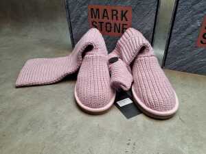 Three NEW IN BOX Mark Stone 'Cardy Knit Boots' in pink - 4