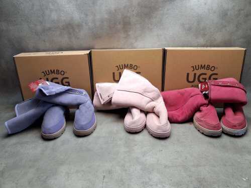 Three NEW Jumbo Ugg boots Made in Australia size EU43