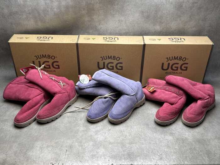 Three NEW Jumbo Ugg boots Made in Australia size EU43