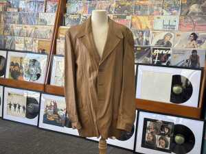 Fletcher Jones brown leather jacket