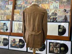 Fletcher Jones brown leather jacket - 4