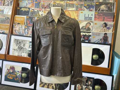 Huski Explorer brown leather jacket
