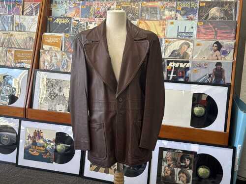 Creazioni Zinaldi brown leather jacket