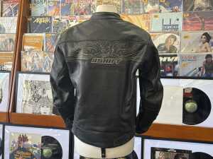 Shift black leather motorcycle jacket - 4
