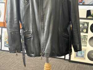 Motoranza black leather jacket - 3