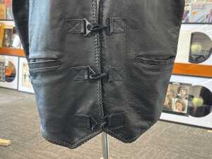 Bikers Gear black leather vest - 3
