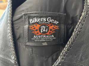 Bikers Gear black leather vest - 5
