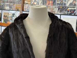 Brown fur shawl - 2