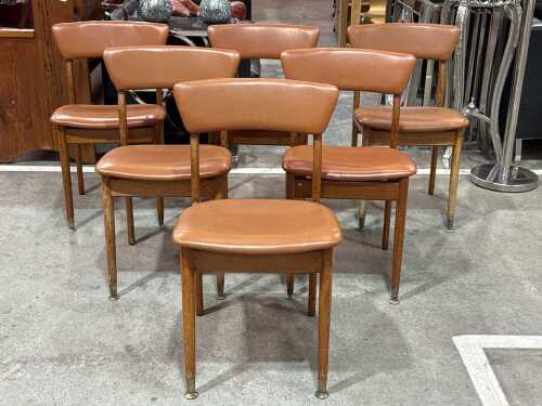 Set of six kitchen chairs