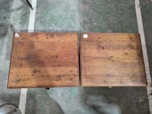 Two four-drawer pine bedside chests - 6