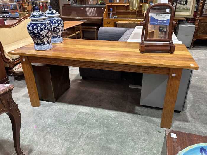 Contemporary timber dining table