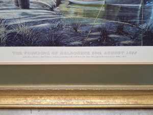 After Richard Linton, The Founding of Melbourne 30th August 1835, 124/1500. Framed print on paper - 4
