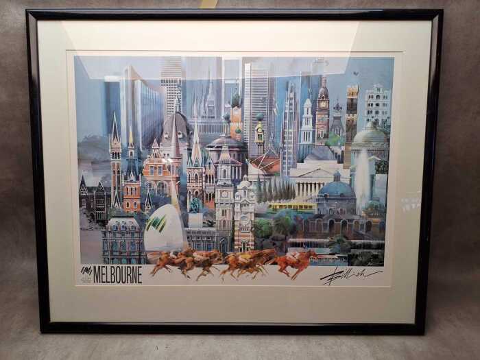 After Charles Billich, The Australian Bicentenary: Melbourne reproduction print on paper
