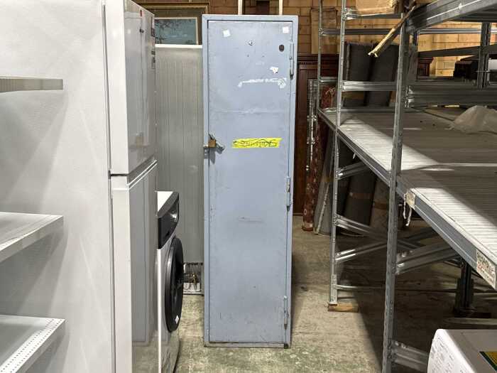 Grey steel firearms safe