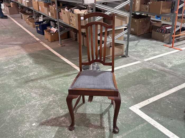 Mid-century timber fan-back dining chair