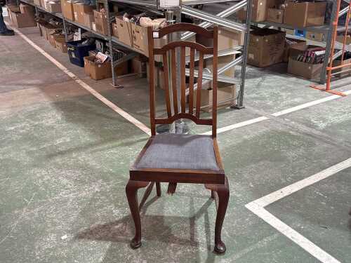 Mid-century timber fan-back dining chair