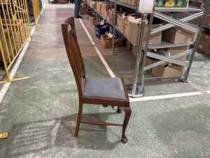 Mid-century timber fan-back dining chair - 2