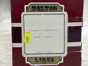 Two Delton Lines G-scale model train box cars in original boxes - 5