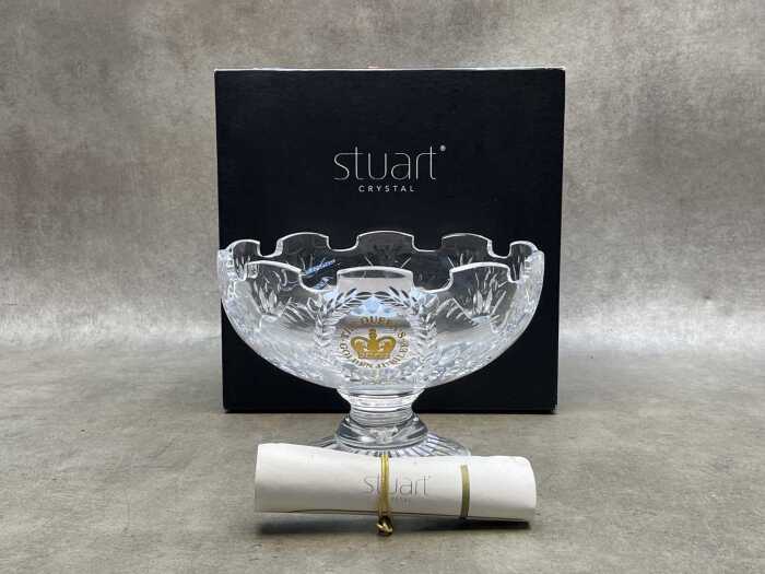 Stuart Crystal The Queen's Golden Jubilee 2002 comport in original box