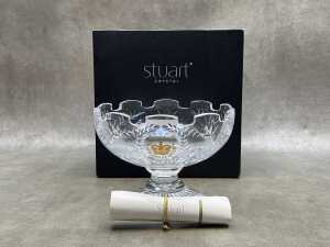 Stuart Crystal The Queen's Golden Jubilee 2002 comport in original box