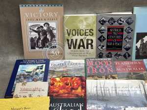 Australian military books including Army Brats, The Fight Leaders, From Snowdrift to Shellfire, etc - 2