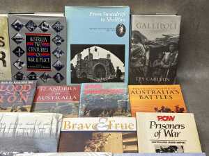 Australian military books including Army Brats, The Fight Leaders, From Snowdrift to Shellfire, etc - 3