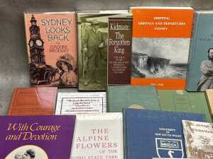 Australian local history books including Shipping Departures and Arrivals Sydney 1841-1844 - 2