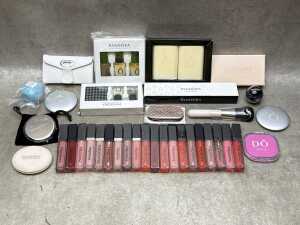 Collection of Pandora makeup, including lip gloss