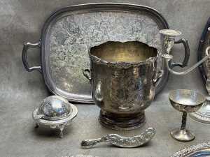 Assorted silver plated tableware - 2