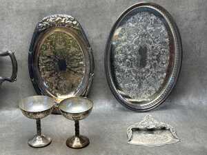 Assorted silver plated tableware - 3