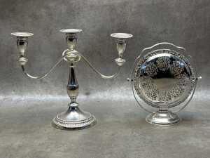 Assorted silver plated tableware - 5