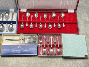 Assorted silver plated cutlery, mainly boxed - 5