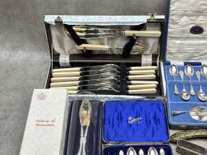 Assorted silver plated cutlery, mainly boxed - 2