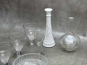 Assorted crystal and glassware including antique - 2