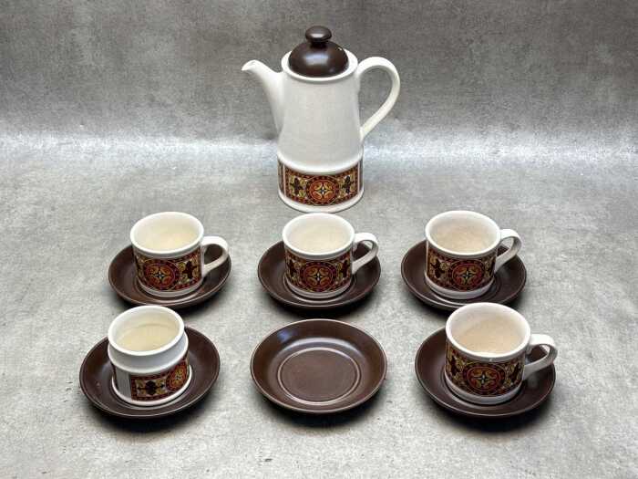 Mid century Sadler ironstone coffee set