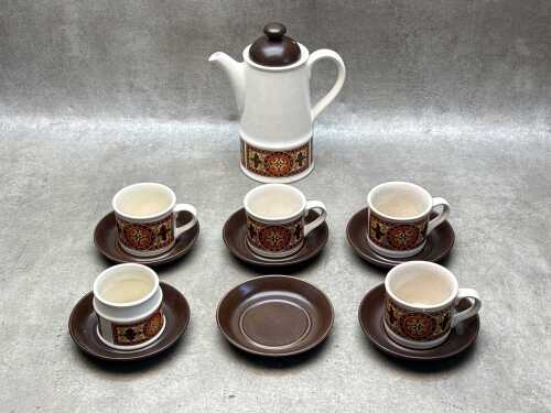 Mid century Sadler ironstone coffee set