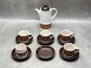 Mid century Sadler ironstone coffee set