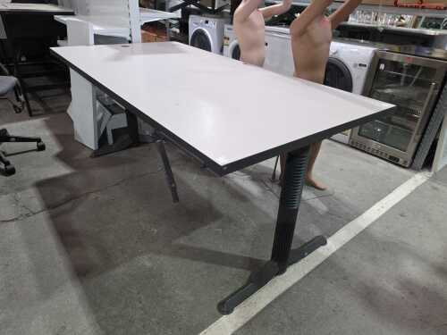 Height-adjustable office desk