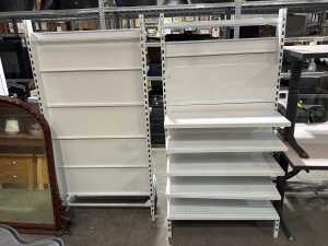Pair of retail display shelving units - 4