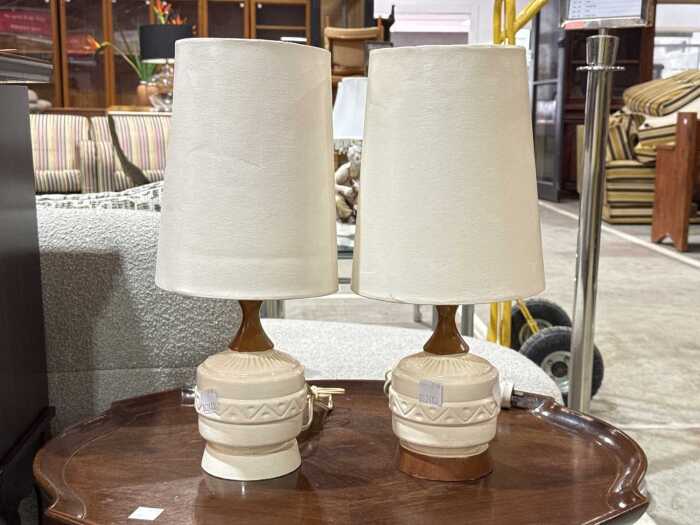 Pair of mid-century table lamps