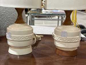 Pair of mid-century table lamps - 2